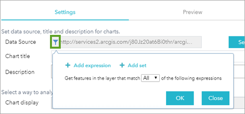 Filter data